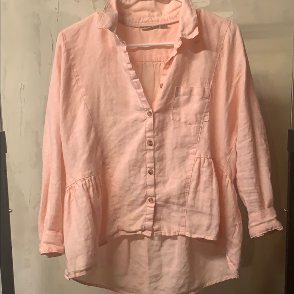 Blush blouse from Anthropologie